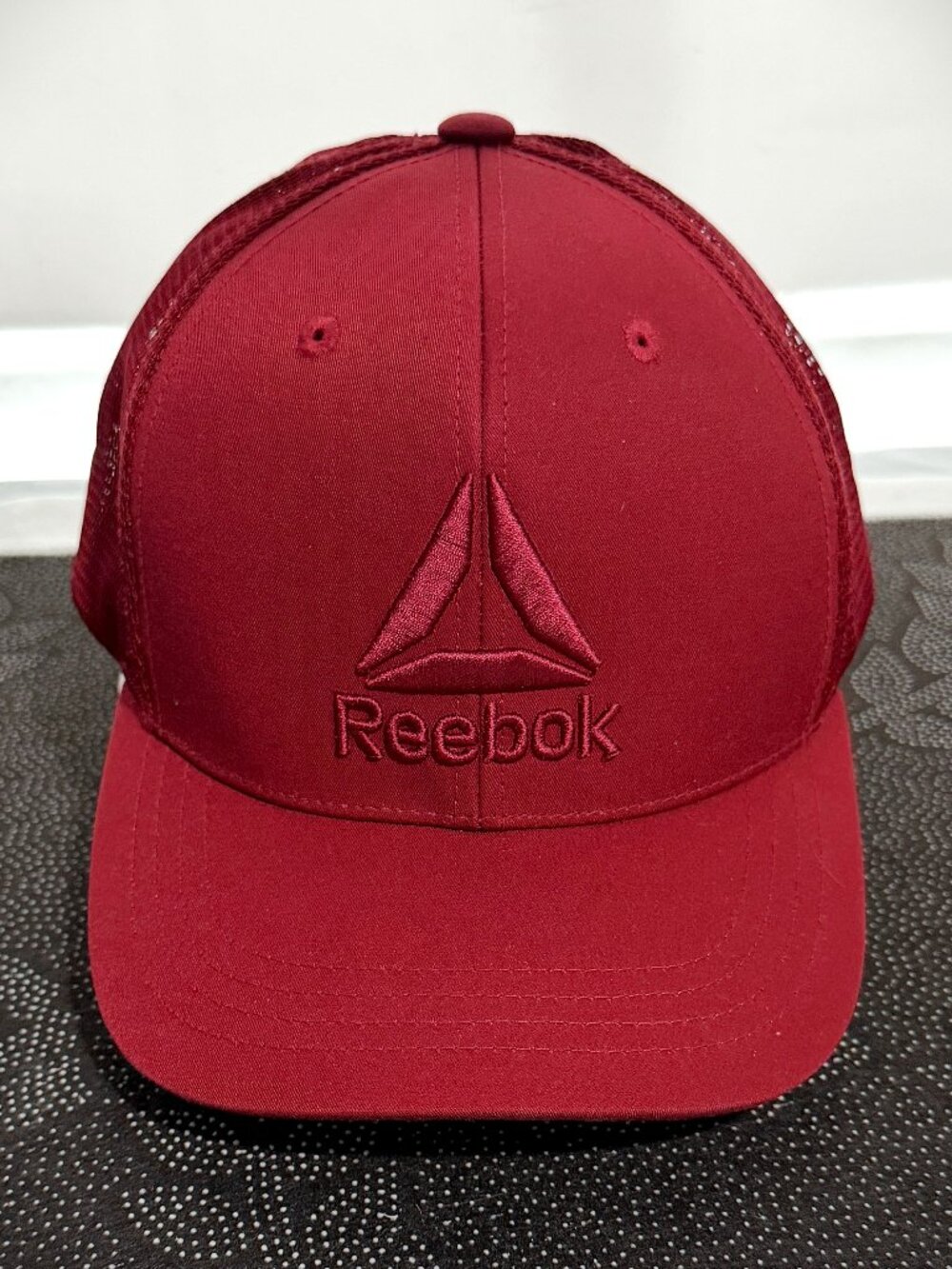 Reebok Red Snapback Mesh Back Trucker Cap OSFA